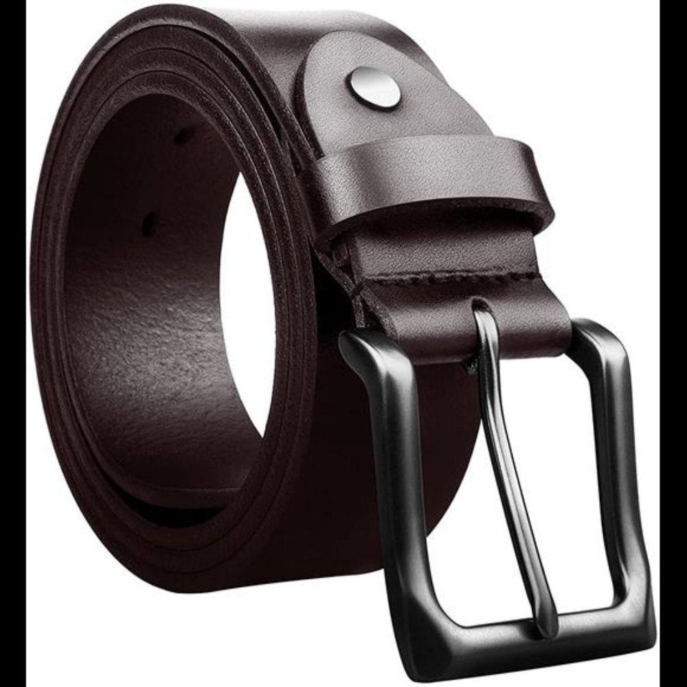 Father's Day Men's Leather Belts, Gifts for Dad From Daughter (44inch)